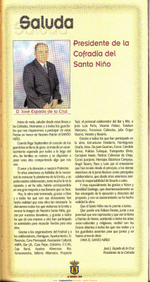 Programa 2006
[b]Gracias al Presidente de la Cofradía por hacer mención a Proyecto Tupi en los agradecimientos[/b]
Palabras clave: p