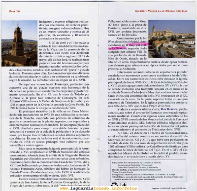 Fitur 2006 Guia de iglesias y plazas en La Mancha toledana (referencia a La Guardia)
Palabras clave: Fitur
