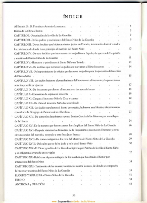 Historia del Santo Niño de 1785 por D. Martín Matínez Moreno reimpresión de 2004 Indice
Disponible en para su adquisición en la Ermita del Santo Niño
