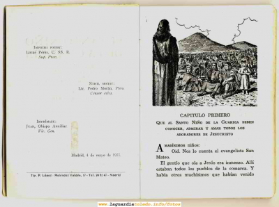 Historia del Santo Niño de La Guardia del Padre Ramón Sarabia, 1955 Editorial Perpetuo Socorro Página Inicial
Palabras clave: História del Santo Niño Ramón Sarabia