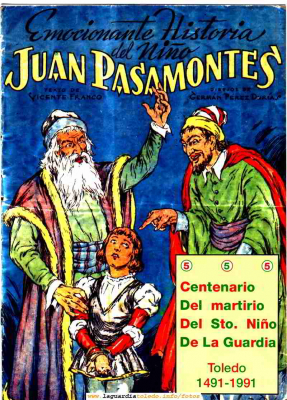 Historia del Santo Niño en Comic publicada en 1991 de Vicente Franco (Texto) y Germán Pérez Duría (Dibujos) Portada
Disponible  en la Ermita del Santo Niño en para su adquisición
Palabras clave: Cómic