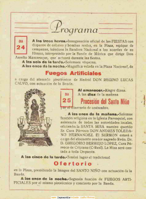 Palabras clave: Fiestas 1951