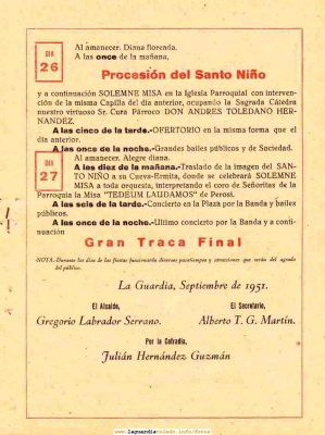 Palabras clave: Fiestas 1951