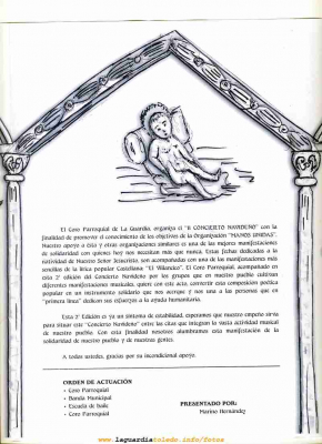 Festival Benéfico Navideño en favor de Manos Unidas 2002
