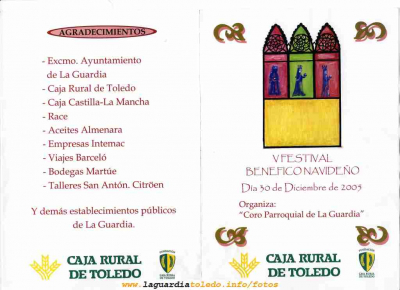 Festival Benéfico Navideño en favor de Manos Unidas 2006

