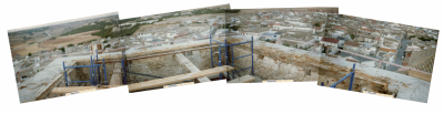 vista panoramica desde la torre de la iglesia en obras
Palabras clave: panoramica chapitel iglesia obras