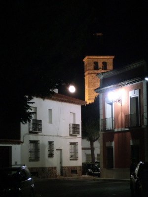 Luna llena desde el Paseo del Norte. 18-06-2011
