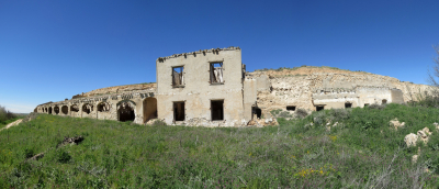 Foto panorámica de la Casa del Sastre el Domingo de Resurección de 2015
