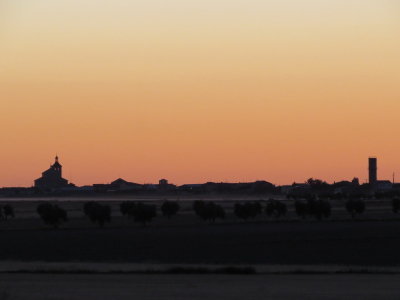 Puesta de sol desde la carretera de Lillo. 11-7-2014
