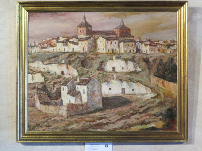 Pintura de J.Antonio Rúa
Cuadro Casas de La Guardia de Jose Antonio Rúa 2º premio del IV Certamen Nacional de Pintura 1971 expuesto el Pósito de Campo de Criptana
