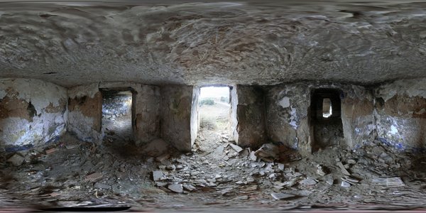 Vista total interior de las cuevas de la punta del  Cerro. La Guardia (Toledo). 4-4-2012
