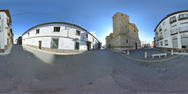 Vista esférica del exterior de la Iglesia Parroquial
