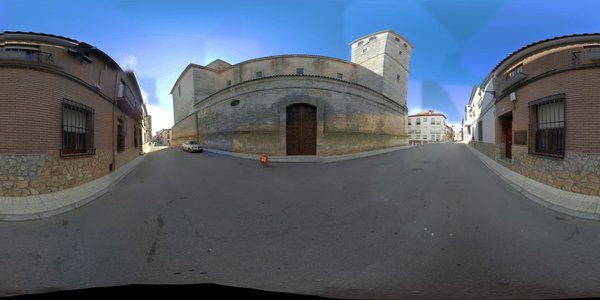 Vista esférica del exterior de la Iglesia Parroquial
