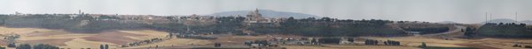 Panorámica de La Guardia desde los cerros de Llano Castillo en el formato interactivo con controles
