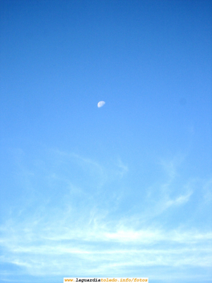 12 de Octubre de 2006. Pillo in fraganti a la luna a primera hora de la mañana
Estas fotos no son fáciles de conseguir porque a plena luz del día la luna es muy esquiva. Aunque la instantánea está hecha en Madrid la pongo por su belleza.

