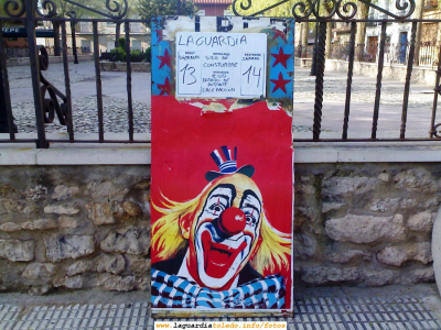 14 de Abril de 2007. El Circo Ambulante de los Hermanos Parada recala en La Guardia
De cuando en cuando vienen a La Guardia circos ambulantes como éste.
Este el cartel anunciador que han puesto en La Glorieta

