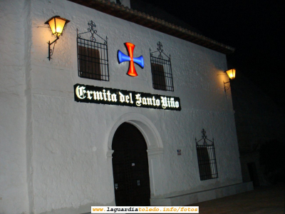 Vista nocturna de la Ermita del Santo Niño. 22 de Julio de 2006
