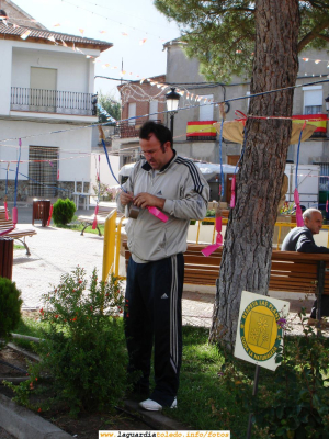 24 de Septiembre de 2006. La Pirotécnica Manchega en los preparativos de la Gran Traca de 24 en la Plaza
