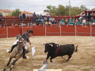 24 de Septiembre de 2006. Corrida de toros en la plaza ambulante
Instantánea del rejoneo
