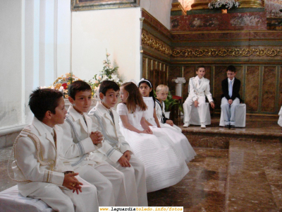 20 de Mayo de 2007. Las Comuniones en La Guardia
Instantánea de los niños en el Altar
