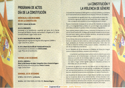 Tríptico que ha editado el Ayuntamiento para festejar el día de la Constitución de 2006 (2/2)
[b]Os recordamos que el día de la Constitución del año pasado nació Proyecto Tupi. Os agradeceríamos que en el libro de visitas pusiéseis un balance de este año de proyecto[/b]
