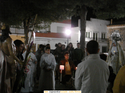8 de Abril de 2007. 1:30 de la madrugada. Los protagonistas de la procesión del Encuentro
