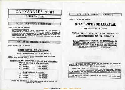 Programa del Carnaval 2007 (2/2)
