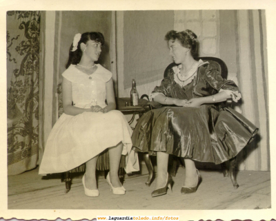 Actuación de teatro. Años 50
