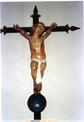 Imagen del Santo Niño de la Guardia Venerada en Oviedo, en la capilla de la Balesquida
Hemos tenido que recurrir a escanear una foto analógica del Santo Niño que se conserva en la Balesquida para obtener una mejor resolución a la de las publicadas anteriormente. [b]Hacer click sobre la foto para apreciar la leyenda a pié de cruz [b]"El Santo Niño de la Guardia de Toledo Murió por los Judíos "[/b][/b]
