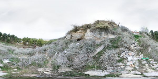 Vista esférica total de las cuevas de las Cercas del Norte
