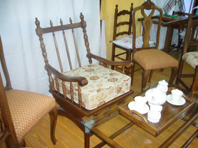 Muebles restaurados
En la exposición de la Casa de los Jaenes
