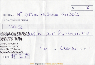 Recibo de cuota
Proyecto tupi está repartiendo los recibos de cuota entre sus socios, si eres socio y no se te ha hecho llegar, ponte en contacto con nosotros para facilitártelo. De igual manera, si aun no eres socio y deseas colaborar con este ambicioso proyecto ,ponte en contacto a través de la pagina o haznoslo saber a alguno de los colaboradores . 
Palabras clave: socio cuota recibo tupi proyecto colaborar