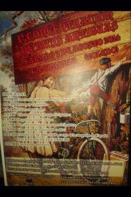 1ª concentración de bicis antiguas
Sábado 2 de agosto. Concentración de bicis antiguas. Organizado por la Asociación Pies de Gato
Palabras clave: bicis antiguas