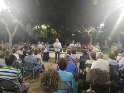 Recital de poesía en el paseo Norte
Semana de la juventud 29-7-18
