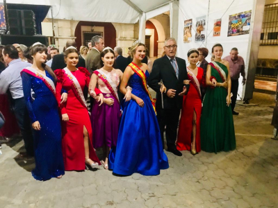 Inauguración de las exposiciones
Reina, damas y mantenedor 2018 (salientes) 
