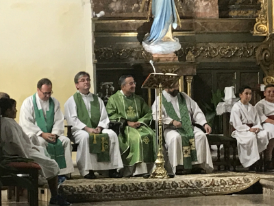 Despedida de Don David como párroco de La Guardia. 20-8-2017
