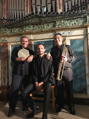 Los organistas del concierto en la Iglesia. 23-9-2017
"Clarines de batalla". Intérpretes: Vicente Alcaide, Abraham Martínez y Álvaro Garrido
Palabras clave: organo
