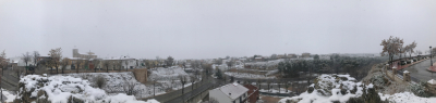La nieve desde el Castillo. 7-1-2018
