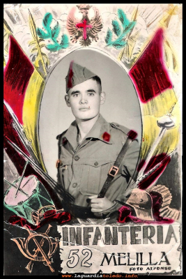 Juan Huete
Juan Huete Sánchez, haciendo el servicio militar en las islas Chafarinas de (Melilla) año 1964.
Palabras clave: servicio  militar