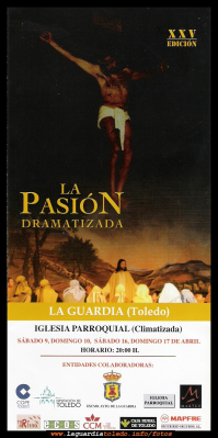 La pasión
Cartel informativo de LA PASIÓN DRAMATIZADA
www.lapasiondramatizada.es
Palabras clave:  LA PASIÓN DRAMATIZADA