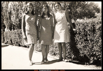 PASEANDO
Paseando por el Paseo del Norte 1967.
Una amiga forastera, Manoli Guzmán y Vicen Peláez.
Palabras clave: Paseo del Norte