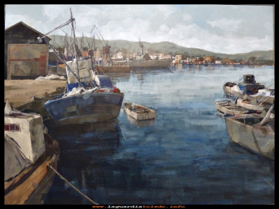 Exposición VI
Inauguración de las distintas exposiciones en las casa de los Jaenes. (23-9-2017)
El Cuadro titulado "EN EL PUERTO" pintado por José María Díaz Martínez, 1º  premio nacional de pintura "VILLA DE LA GUARDIA" 
Palabras clave: exposiciones casa Jaenes