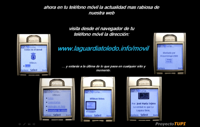 La actualidad mas rabiosa de nuestra web ya se puede consultar desde cualquier teléfono móvil en donde y cuando tú quieras.
Palabras clave: La actualidad mas rabiosa de nuestra web ya se puede consultar desde cualquier teléfono móvil en donde y cuando tú quieras.