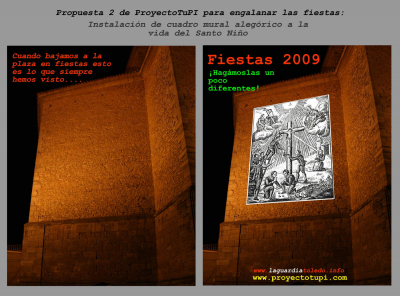 Propuesta 2 de ProyetoTupi para engalanar las fiestas presentada a la cofradía del Santo Niño en el cabildo. 25 de julio 2009
Palabras clave: Propuesta 1 de ProyetoTupi para engalanar las fiestas presentada a la cofradía del Santo Niño en el cabildo. 25 de julio 2009