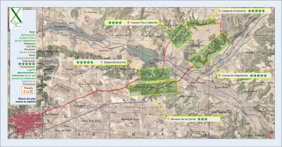 Mapa de la II Ruta a pie para descubrir La Mancha - Barrancondo, Cuevas Frías y las de Villapalomas
ASOCIACIONES CULTURALES: Proyecto Tupi
Palabras clave: Mapa de la II Ruta a pie para descubrir La Mancha - Barrancondo, Cuevas Frías y las de Villapalomas