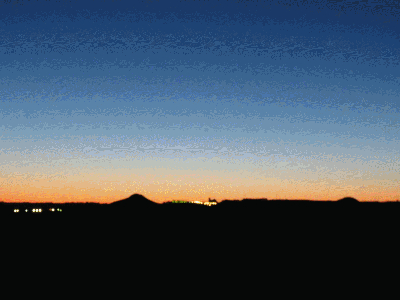 Antes del amanecer a 5 kms de La Guardia desde Camino Casar
