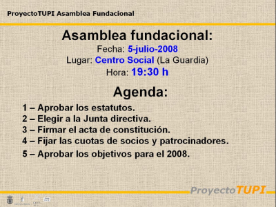 Asamblea fundacinal 5-7-2008
Palabras clave: Asamblea fundacinal 5-7-2008