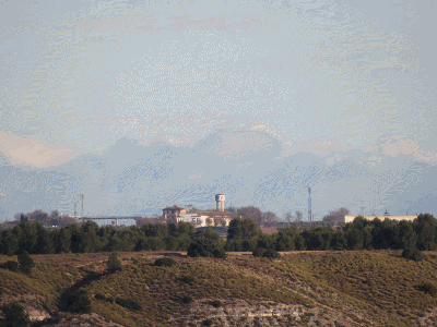 Vistas con zoom desde el Paseo del Norte un día con mucha visibilidd por la lluvia. 5-2-2017
