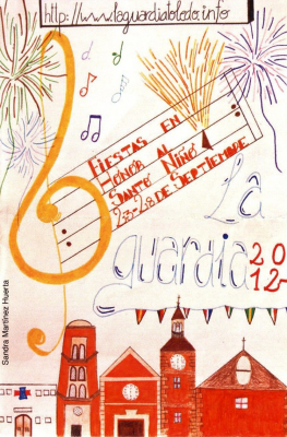 Ganadora del curso de carteles de las Fiestas 2012 en la modalidad infantil. Autora: Sandra Martínez Huerta
