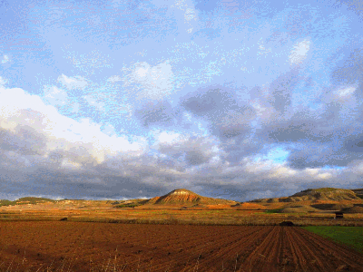 Fotos con nubes del cerro de las Maricas
